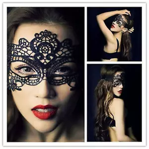 Mujeres Sexy Encaje Disfraz Masquerade Party Fancy Dress Halloween Eye Face Mask US - Imagen 1 de 26