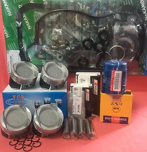 YCP 75mm Vitara Teflon Coated Pistons LowComp Turbo Engine Kit Civic D16Y7 96-00 - Picture 1 of 12