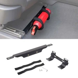 Black Fire Extinguisher Fixed Front Seat Mount Holder For Chevy Silverado 19-25 - Picture 1 of 11
