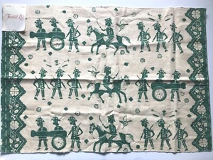Muestra de tela remanente de colección Fonthill Ltd Panjang Warriors 27x17" No. 1867-03 - Imagen 1 de 5