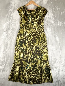 Anne Klein Cowl Neck, Animal Print Sheath Dress Wear to Work Cocktail Size 8 - Picture 1 of 10