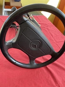 Volante Mercedes M 119 S500 SL 500 1994 cuero negro OEM - Imagen 1 de 12