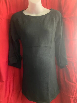 GAP Maternity Black Pullover 3/4 Sleeve Sweater Medium NWT Nice - Image 1 of 4