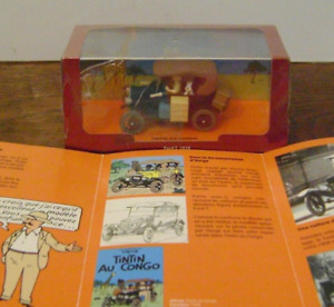 VOITURE TINTIN AU CONGO FORD T NOIR 1910 Hergé MOULINSART 2012  1/43 + fascicule