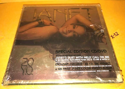 Janet Jackson 20 YO Special Edition CD w DVD Box Set w 48 page Photo Album Nelly Foto 1 de 4
