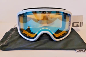 NEW Giro Cruz Adult Snow Sports Goggle White Frame Yellow Boost Lens - Picture 1 of 8