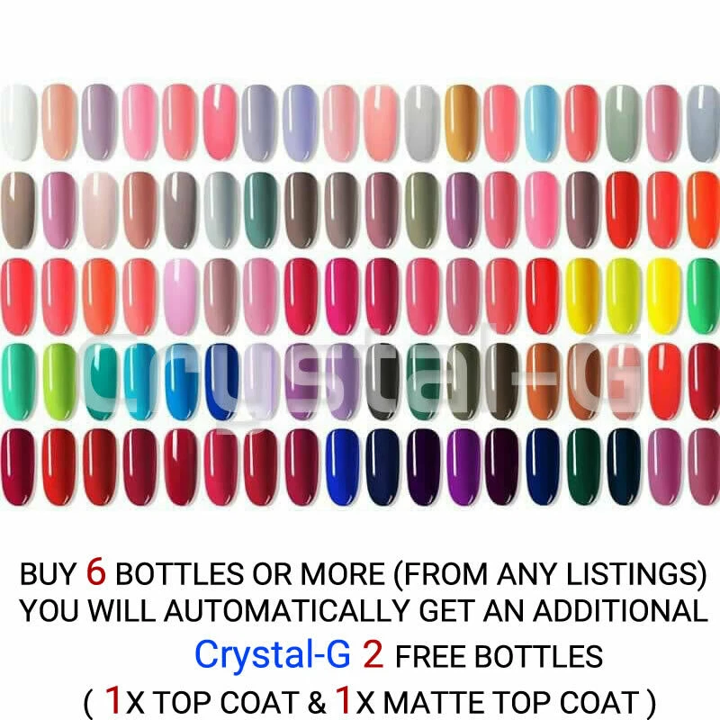 Crystal G UV/LED Soak Off Gel Nail Polish 247 Colour Available (UK SELLER) - Image 1 of 1