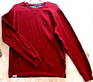 US POLO ASSN. Camisa Granate Para Hombre Talla L Manga Larga Cuello Redondo Exterior - SKU 0010 - Imagen 1 de 13