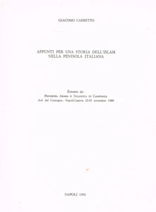 APPUNTI PER UNA STORIA DELL'ISLAM NELLA PENISOLA ITALIANA. ESTRATTO DA PRESENZA - Imagen 1 de 1