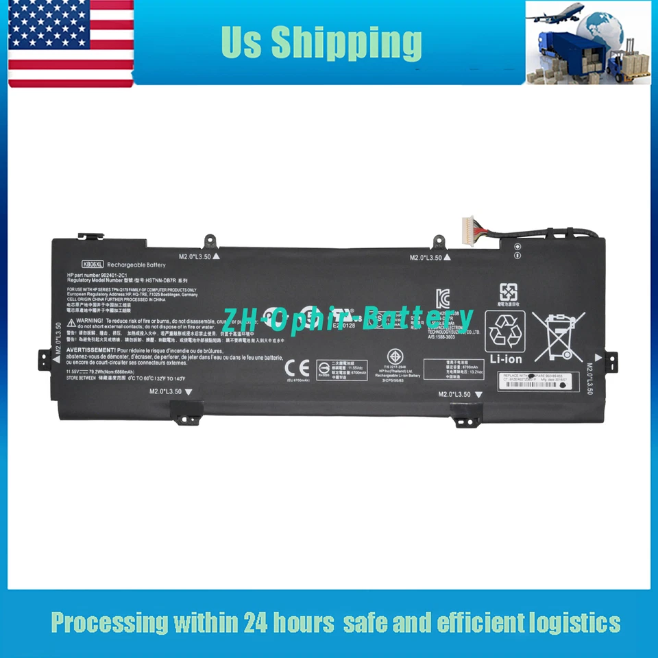 USA KB06XL New HSTNN-DB7R 902499-855 battery for HP Spectre x360 Z6K96EA TPN-Q17 - Image 1 of 4