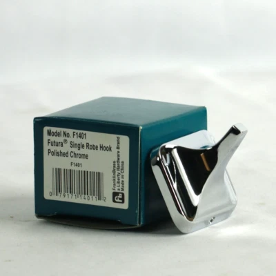 Gancho para bata individual Franklin latón Futura cromado pulido F1401 Foto 1 de 4