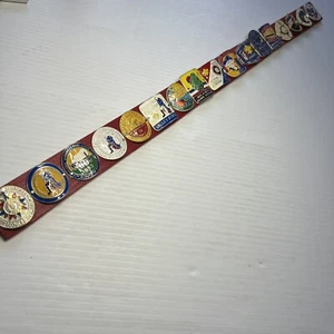 Colección BSA 17 Diapositivas e Insignias Metálicas Montadas en Madera Roja Pintada SU-187 - Imagen 1 de 15