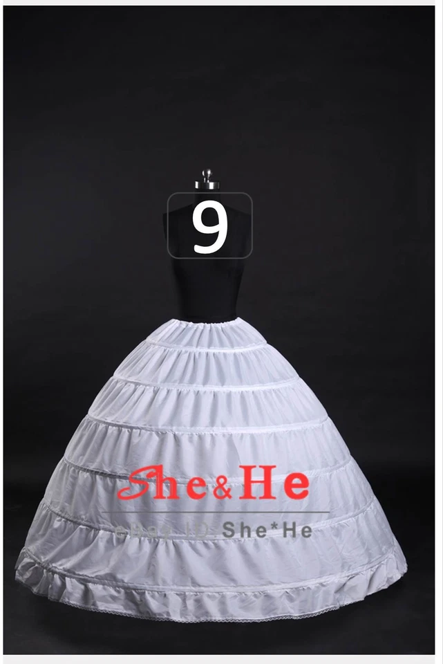 Vestido de baile de boda línea A/cola de pescado/aro de sirena/sin aro enagua de crinolina sin cordones Foto 1 de 1