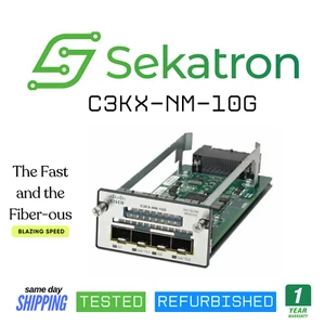 ♻️ Cisco C3KX-NM-10G 4 Port 10 Gigabit Ethernet Module C3560X/C3750X ⚡Fast Ship - Picture 1 of 2
