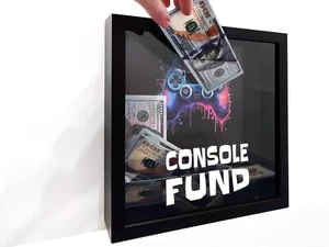 Console Fund Money Saving Box, Personalized Gamer Gift, Game Room Decor - Picture 1 of 12