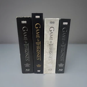 Game of Thrones HBO TV Series The Complete Seasons 1 thru 4 Blu-Ray/DVD Box Sets - Picture 1 of 4