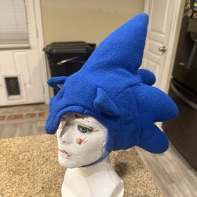 Sonic The Hedgehog Costume Headpiece Fleece Hat Cosplay Accessory