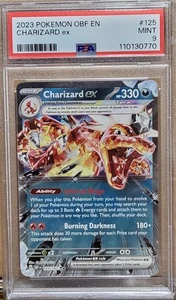 2023 Pokemon OBF En Charizard ex #125 PSA 9 - Picture 1 of 2
