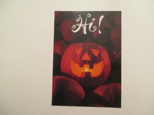 Halloween Postcard Hi Pumpkin JOL Continental Postcard #90 - Picture 1 of 2