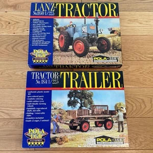 2 Stück Pola LGB Traktor & Anhänger neu im Karton Modell 1850 & 1851 Lanz - Bild 1 von 8