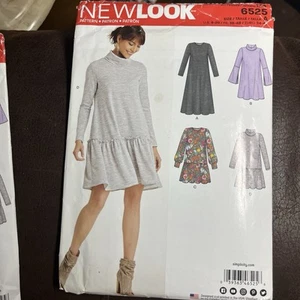 NewLook 6525 Uncut Pattern Loose Summer or Fall Dress Sz A 8-20 - Picture 1 of 1