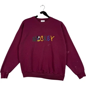 Vintage Disney Mickey Mouse Spellout Crewneck S - Picture 1 of 7