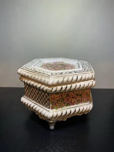 Handpainted Small Jewelry Holder Signed C S Caterina Siena - Picture 1 of 6