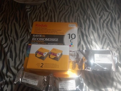 NEW LOT ot of 5 KODAK  Ink Cartridge  2 x 10B Black and 3 x 10C Color Ink - Image 1 of 4