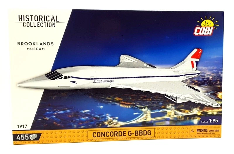 Ladrillos Cobi escala 1/95 1917 - Concorde G-BBDG - Colección histórica Foto 1 de 4