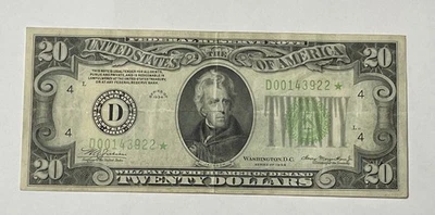 U.S. - Series of 1934 $20.00 Federal Reserve STAR Note - Image 1 of 2