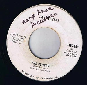 Ray Stevens The Streak 45 rpm You've Got The Music Inside Canadian Pressing - Picture 1 of 2