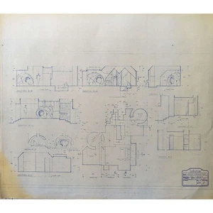 DUNE Original Blueprint - Sietch Tabr  No:23/1 - 21x24-26 in. - 1984, David Lync - Picture 1 of 1