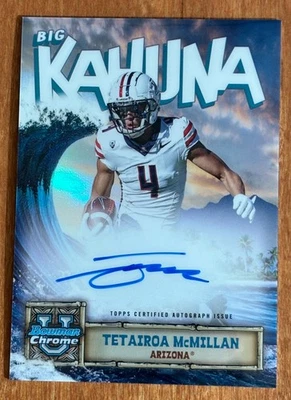 2024 Bowman U Chrome TETAIROA McMILLAN Big Kahuna Auto SP PANTHERS - Image 1 of 2