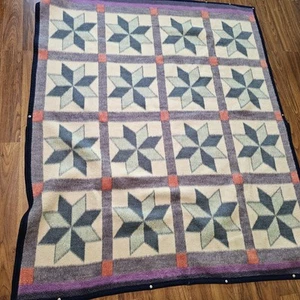 Biederlack Stadium Snuggy Throw Wearable Blanket New England Star Dorm USA VTG - Picture 1 of 17