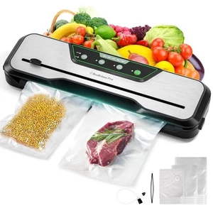 Automatic Food Vacuum Sealer Machine | 80KPa 8-In-1 Food Vacuum Saver with St... - Picture 1 of 7