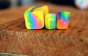 Rainbow Polymer Clay Cane - Picture 1 of 3