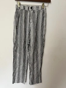 John Galt Brandy Melville Striped High Rise Lightweight Cotton Stretch Pants P30 - Picture 1 of 6