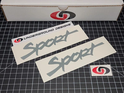 Sport Decals (2pk) Side Fender Panel Stickers Fits 1999-2006 Jeep Wrangler TJ - Image 1 of 4