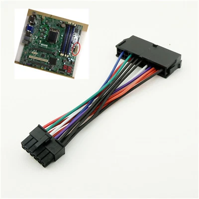 1x ATX 24 Pin to 12 Pin PSU Mail Power Supply Cable Cord For Acer Q87H3-AM Q87H3 - Image 1 of 4