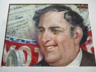 老式ICON PORTRAIT油画宗教收藏上市美国艺术家  — 第 1/4 张图片