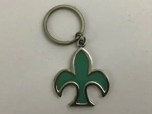 Vintage Crazy Horse Liz Claiborne Purse Advertising Fleur De Lis Keychain K2 - Picture 1 of 8