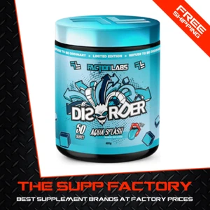 Faction Labs DISORDER Pre-Workout 50Srv AQUA SPLASH (BREAKFAST JUICE) | Energy - Picture 1 of 2