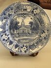 OLD ENGLISH STAFFORDSHIRE PICTURESQUE VERMONT STATE CAPITOL MONTPELIER PLATE 10"