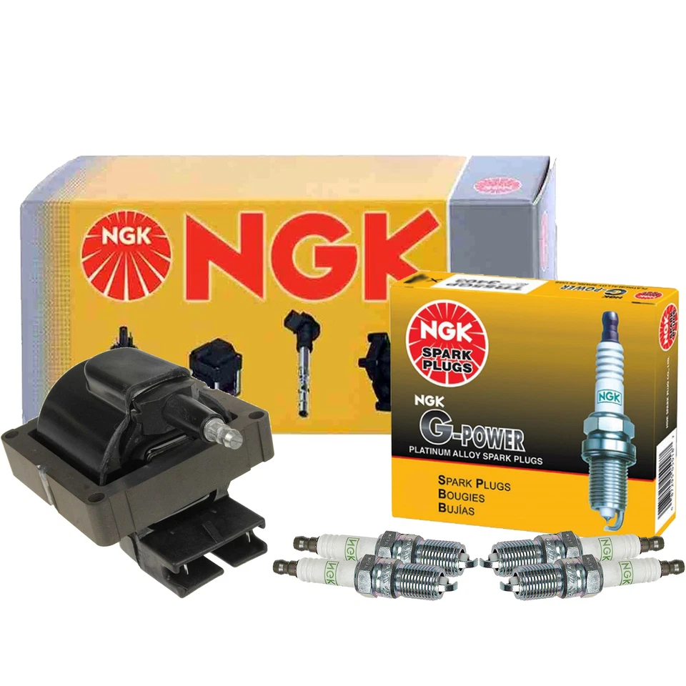 Катушка зажигания NGK HEI 4 GPower комплект платиновых свечей зажигания для Ford Mercury Merkur - Изображение 1 из 1