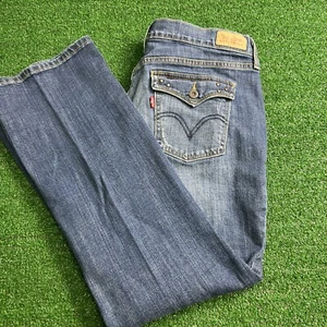 Levi's 515 Bootcut Damenjeans Größe 12S 31 x 30 mittelhoher Bund Denim blau #S46148 - Bild 1 von 13