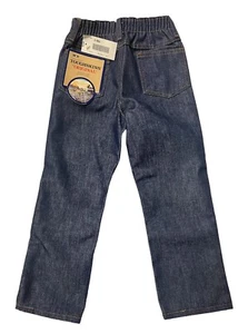 Vtg Sears Toughskins Jeans Boys Size 6 20 x 18 Reinforced Knees Elastic Waist - Picture 1 of 13