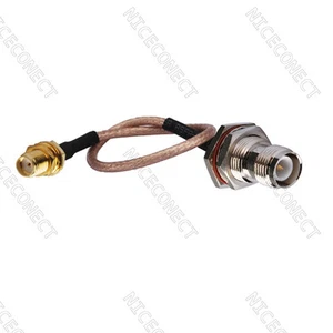 Cavo paratia RP-TNC femmina (perno maschio) a jack SMA femmina RG316 20 cm/8" - Foto 1 di 2