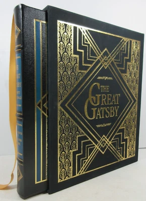 SIGNED by llus LIMITED "The Great Gatsby" F. Scott Fitzgerald Easton LEATHER COA Foto 1 de 4