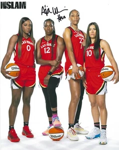 A'JA WILSON Signed 8.5 x 11 Photo WNBA Basketball LAS VEGAS ACES South Carolina - Picture 1 of 1
