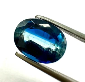 Kyanite Sapphire Gemstone, Natural Kyanite Faceted Loose Gemstone 3.45 Ct 10x7mm - Picture 1 of 8